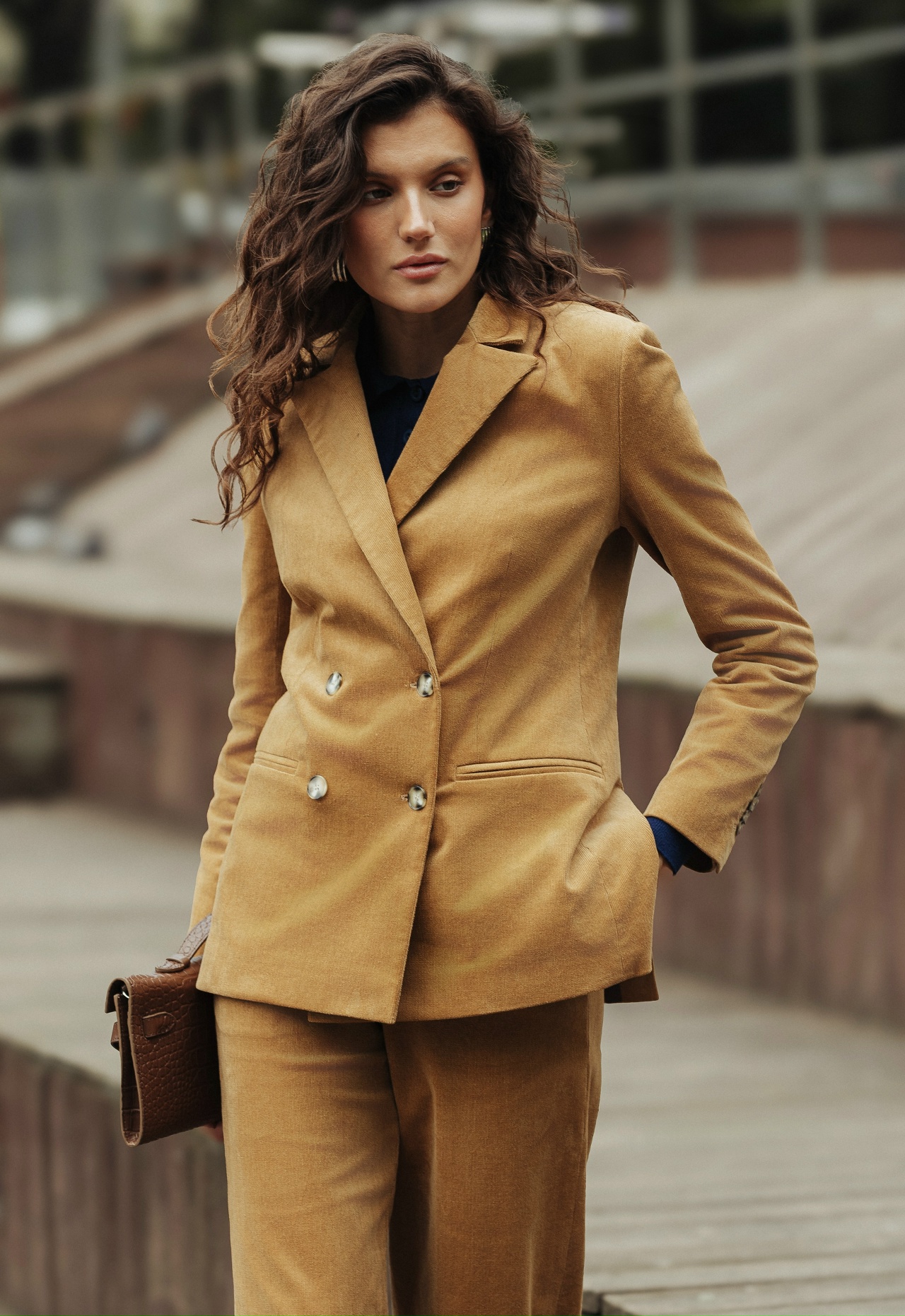 Жакет «Брауни» из микровельвета