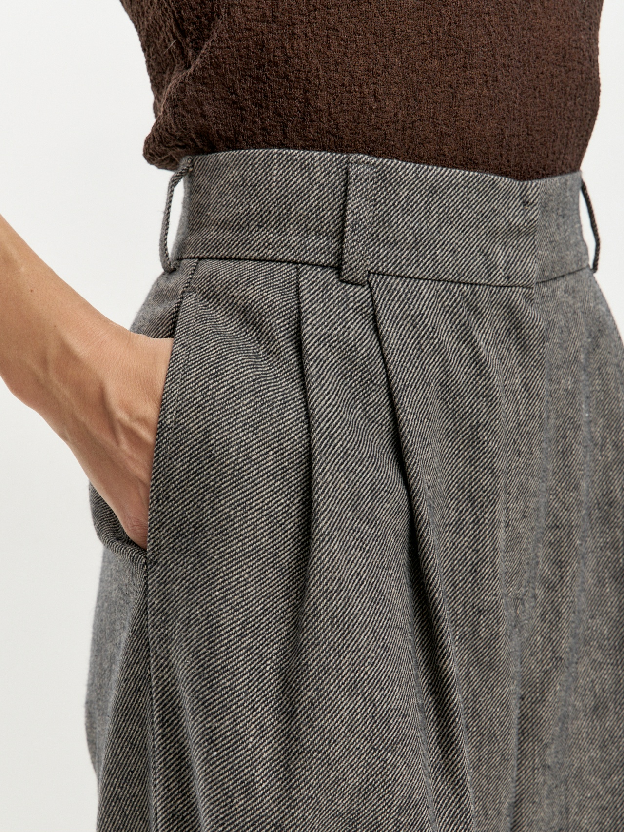 Брюки "Денди" из теплого льна