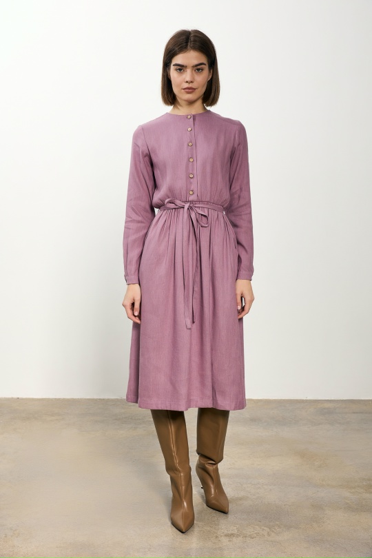 Платье Шпинат с длинным рукавом